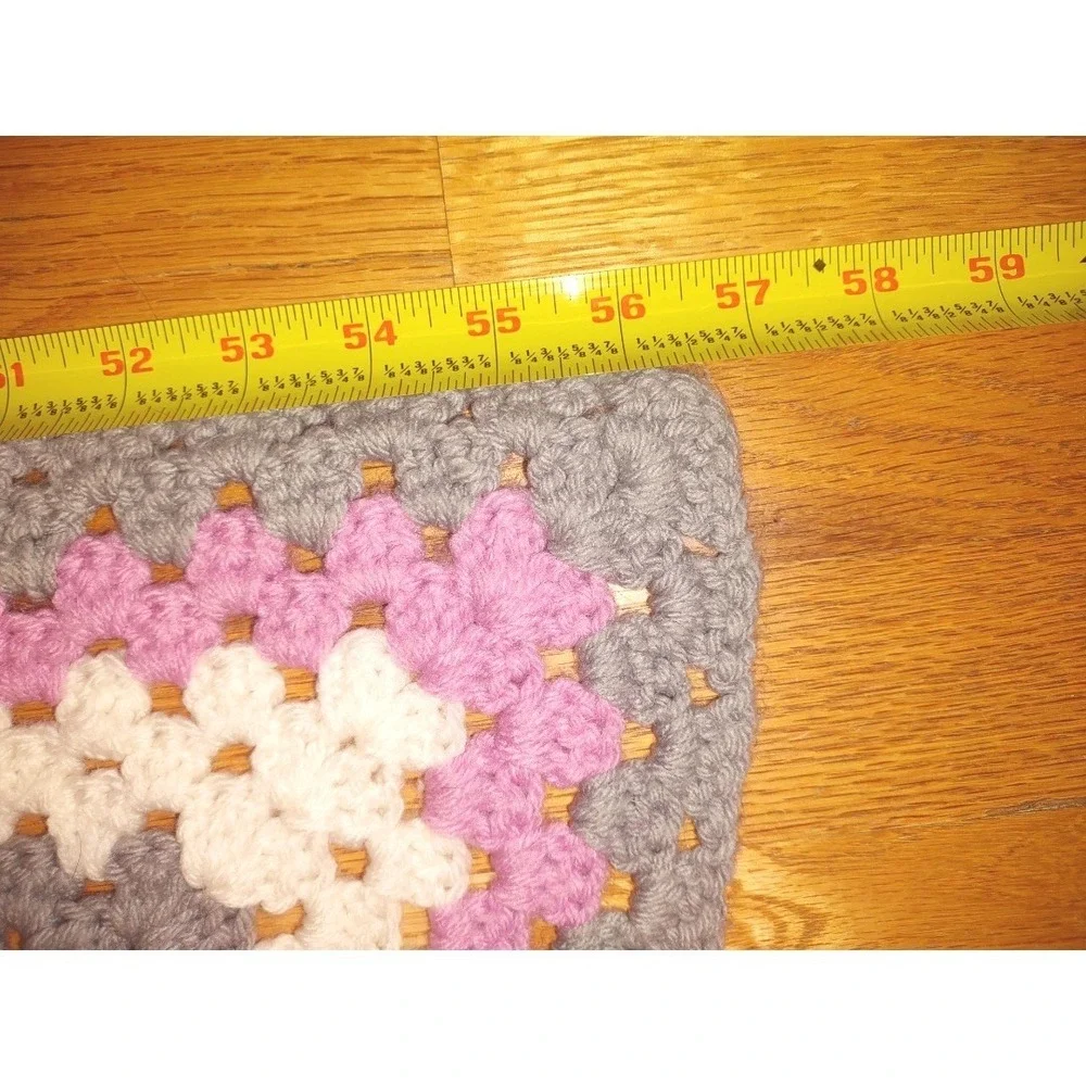 Granny Square Crochet Blanket Throw 54